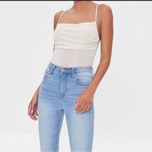 Crisscross Cowl Cami Bodysuit